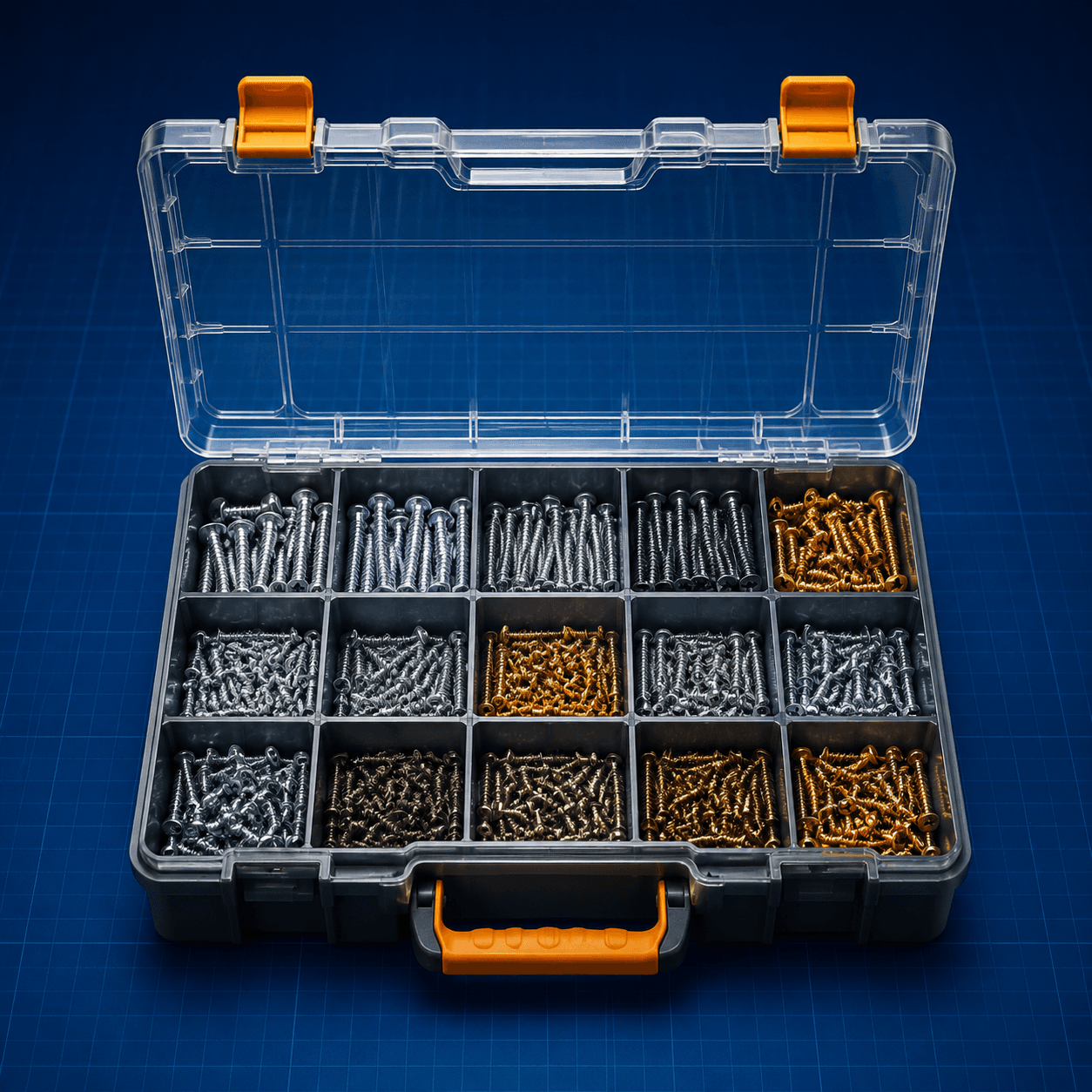 Labeled Screw Assortment Box