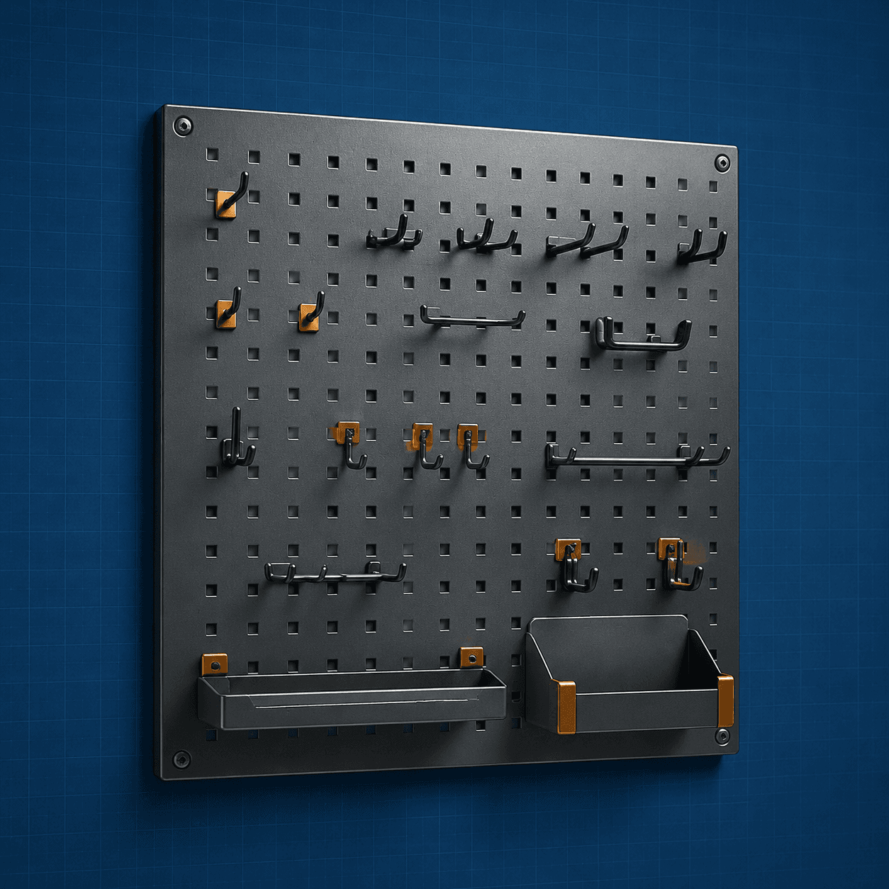 Wall Pegboard Organizer Kit